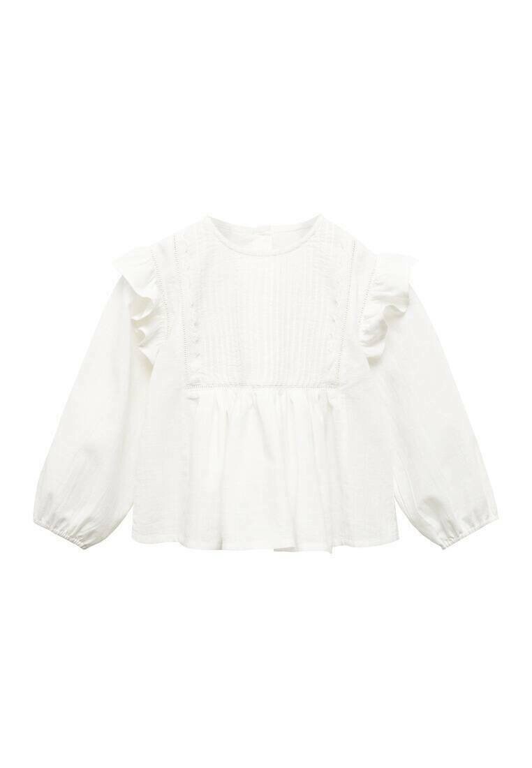 Блузка Mango Kids, цвет white блузка mango kids цвет maroon