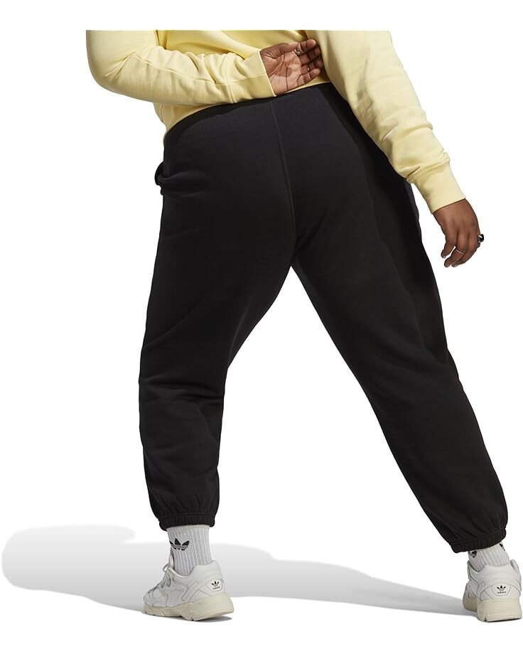 

Брюки Adidas Plus Size Adicolor Essentials Fleece Pants, черный