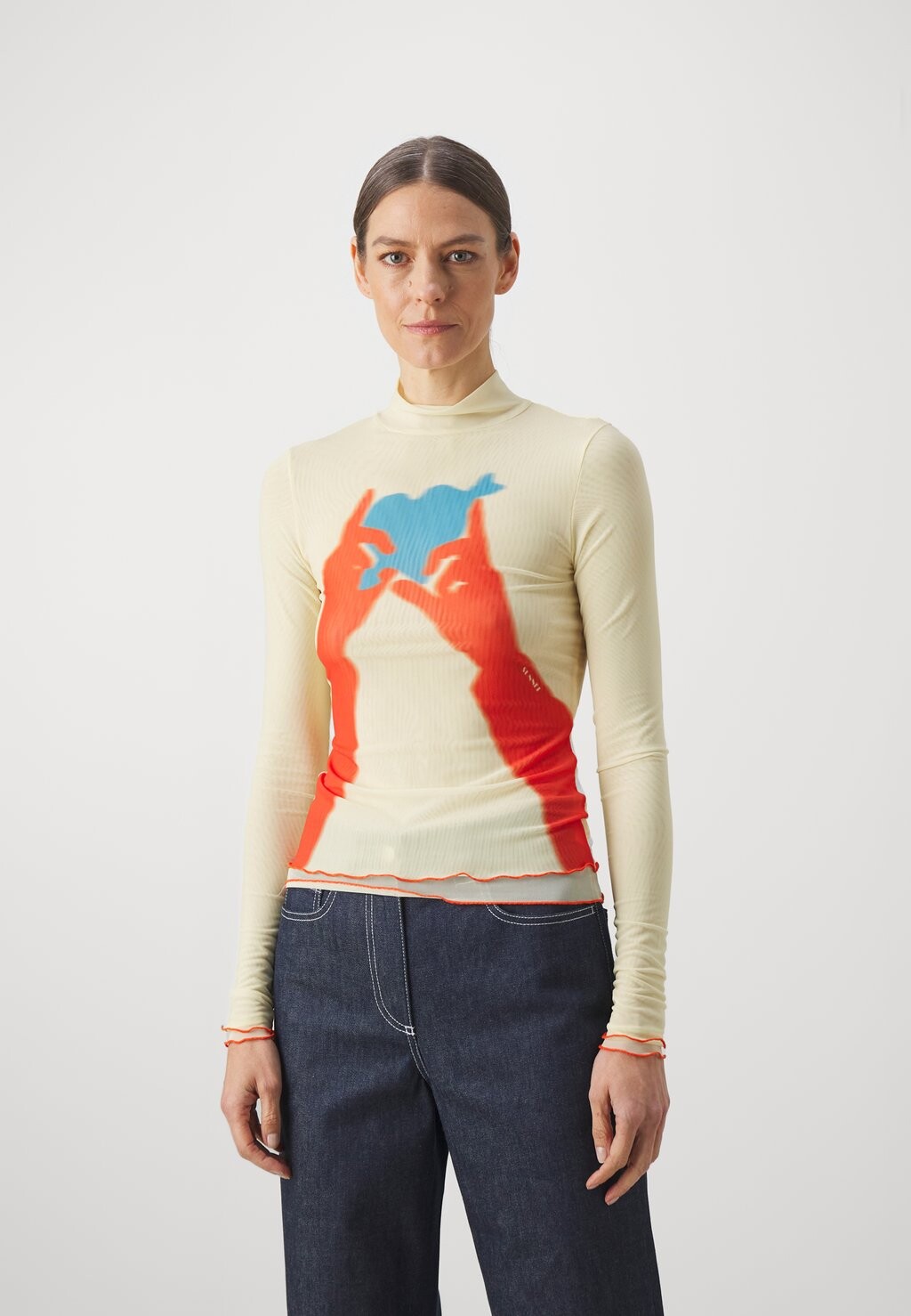 

Рубашка с длинным рукавом LONGSLEEVE Sunnei, цвет light yellow