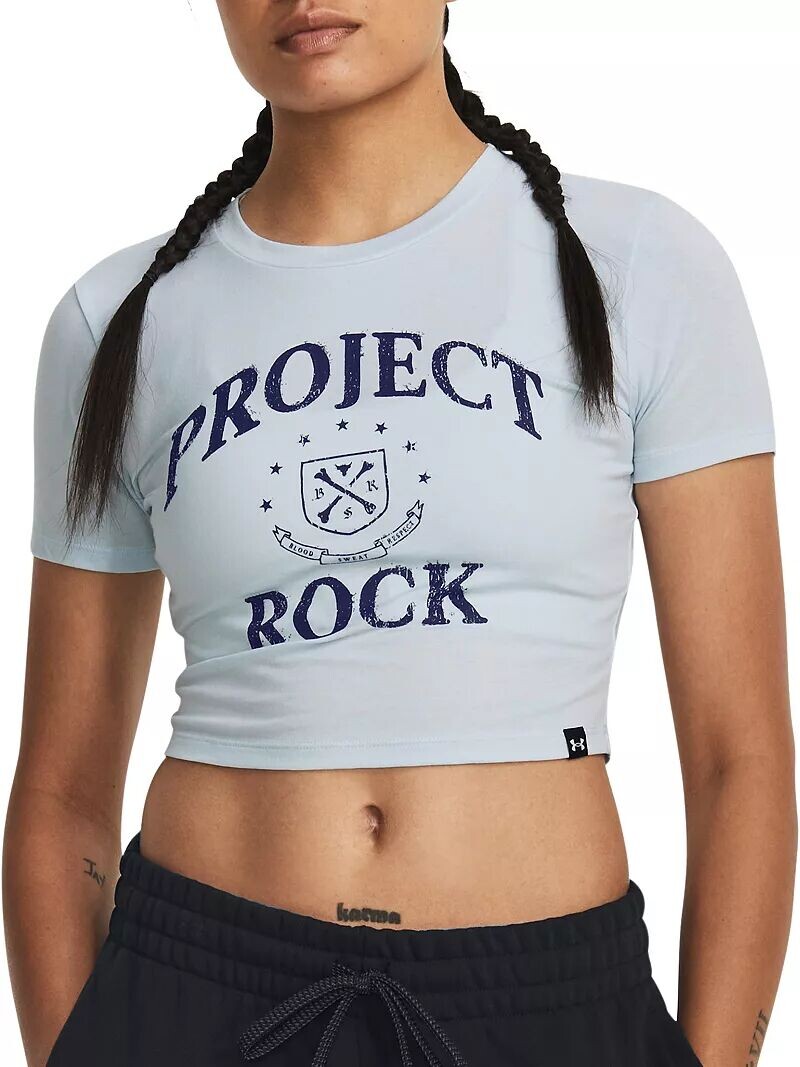 

Женская детская футболка Under Armour Project Rock Arena, синий
