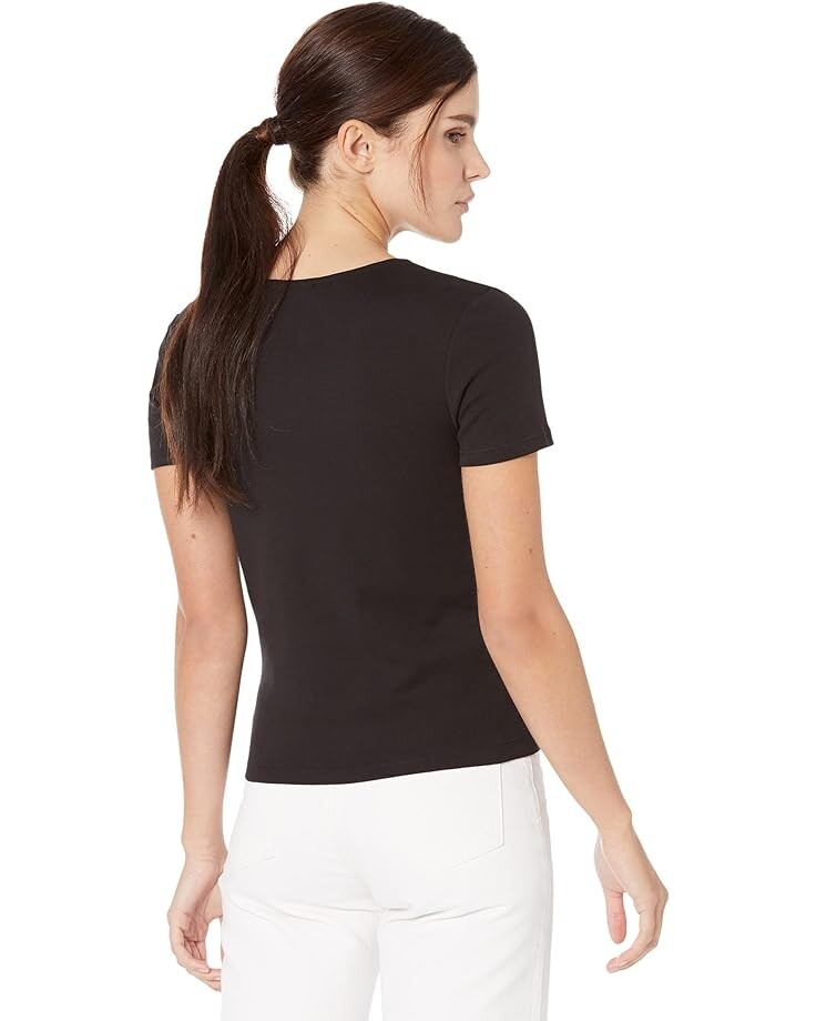 

Футболка MANGO Ring T-Shirt, черный