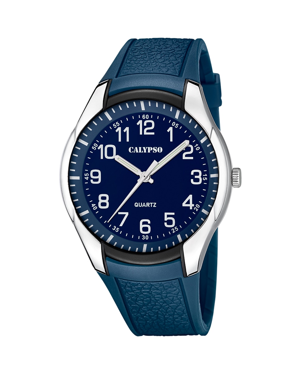 K5843/2 Мужские часы Street Style из каучука с синим ремешком Calypso, синий комплект для установки камеры calypso на лодку