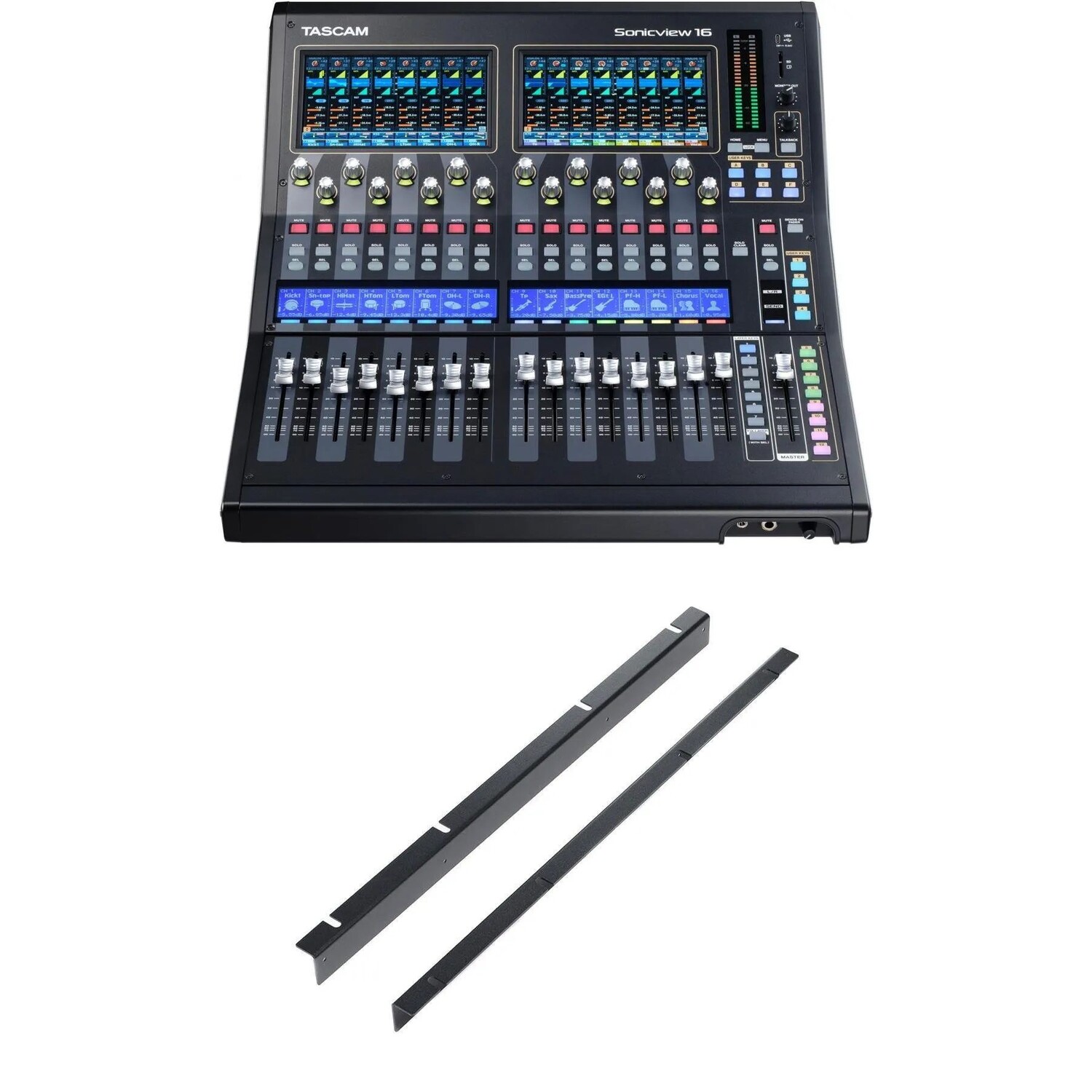 

TASCAM Sonicview 16XP 32-дорожечный цифровой микшер живого звука и встроенный рекордер с комплектом для монтажа в стойку