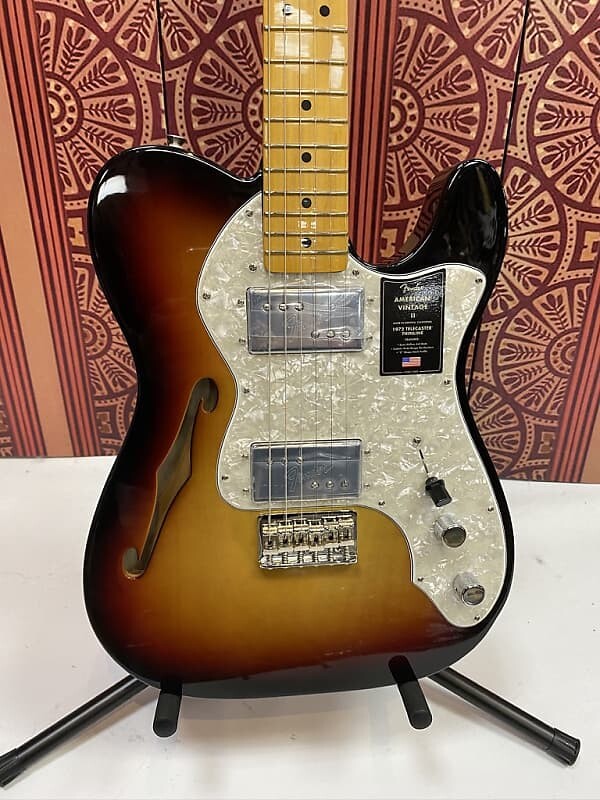 

Электрогитара Fender American Vintage II '72 Telecaster Thinline 2022 - Present - 3-Color Sunburst