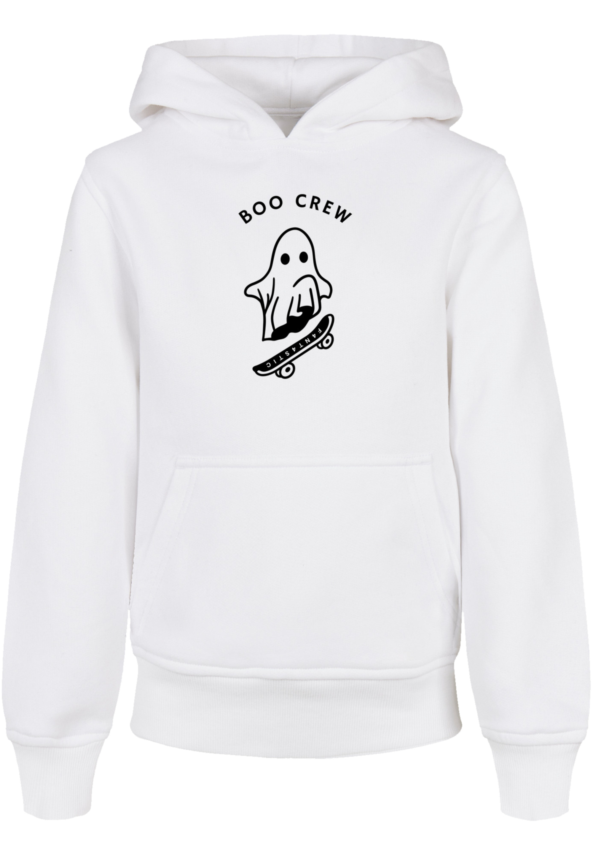 Пуловер F4NT4STIC Basic Kids Hoodie Boo Crew Halloween, белый