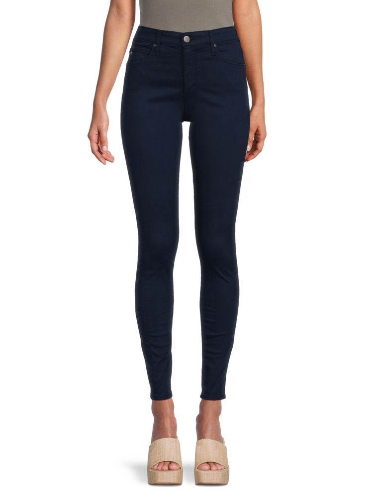 

Джинсы скинни с высокой посадкой Ag Jeans, темно-синий