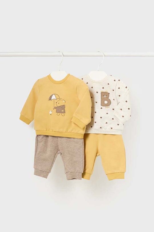 

Детский спортивный костюм, 2 шт. Mayoral Newborn, желтый