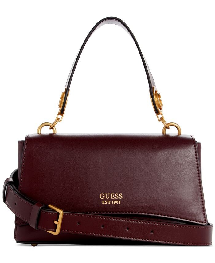 

Маленькая сумка через плечо Masie с верхней ручкой и клапаном GUESS, фиолетовый