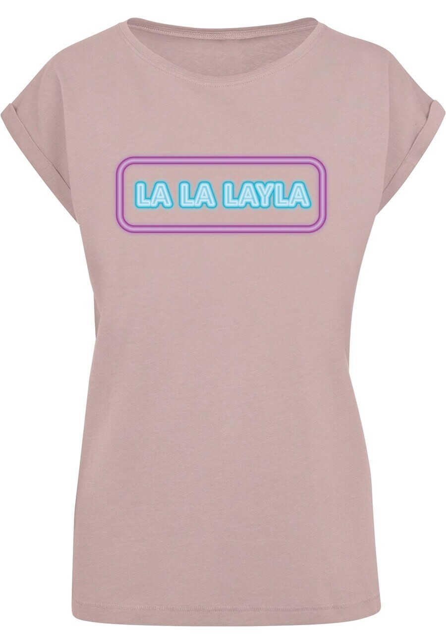 

Футболка Merchcode LA LA LAYLA, цвет Powder, Коричневый, Футболка Merchcode LA LA LAYLA, цвет Powder
