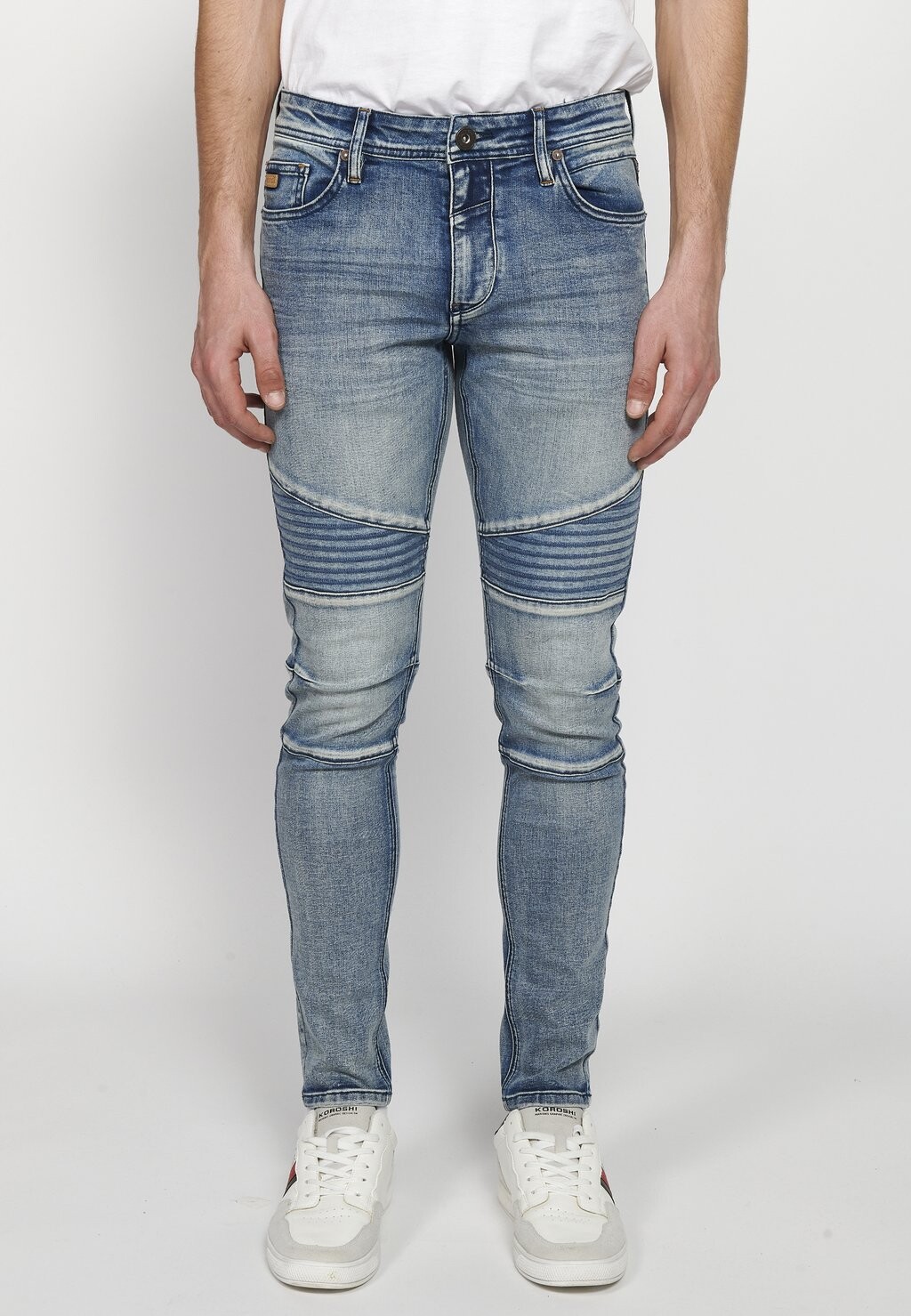 

Джинсы Skinny Fit BIKER SKINNY FIT Koroshi, цвет azul cl light blue