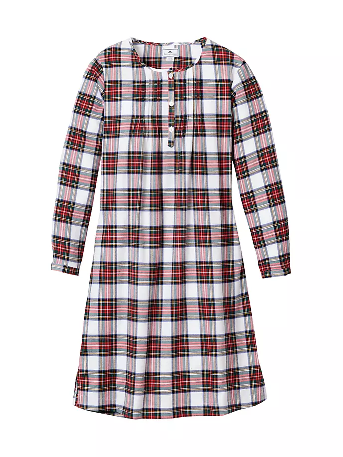 

Ночная рубашка Balmoral Tartan Beatrice Petite Plume, белый