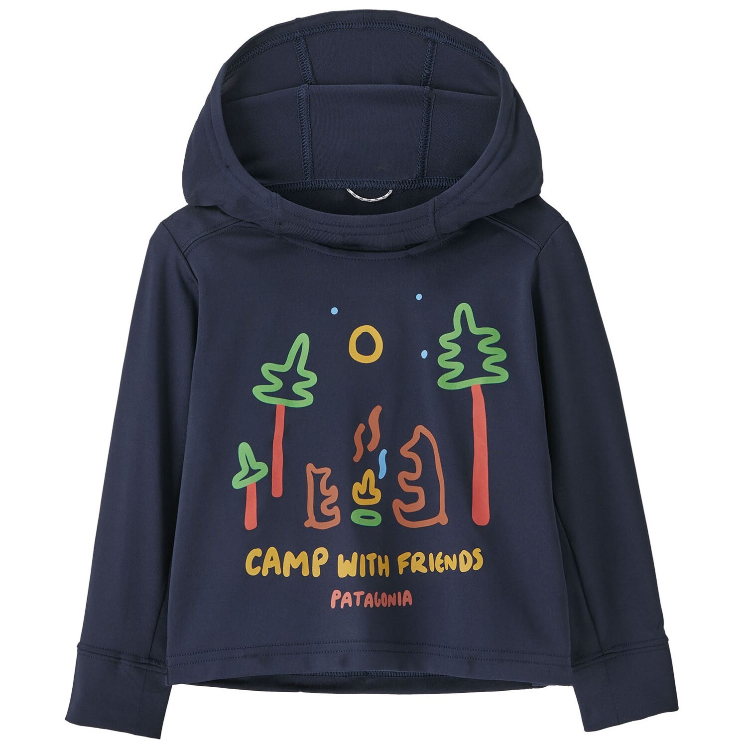 

Худи Patagonia Cap SW, цвет Camp With Friends/New Navy