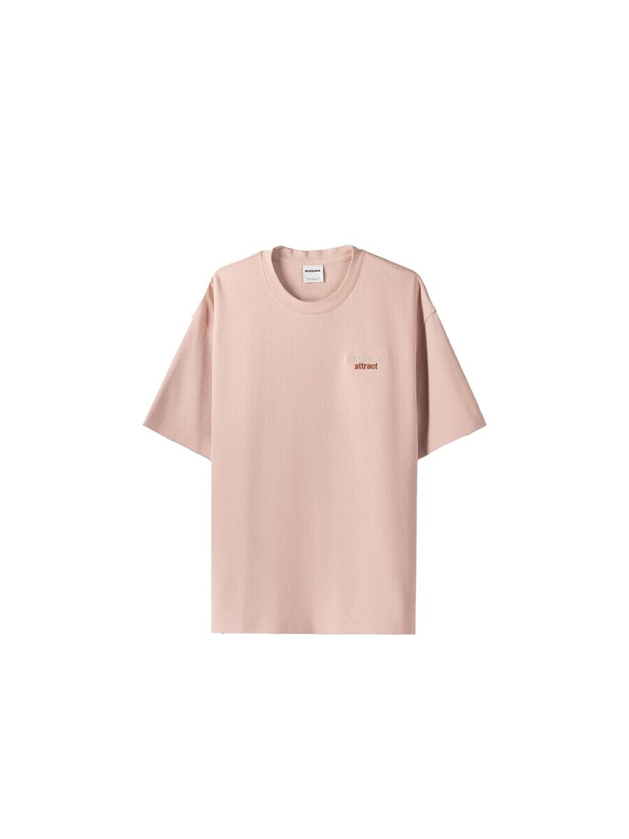 

Футболка Bershka, розовый