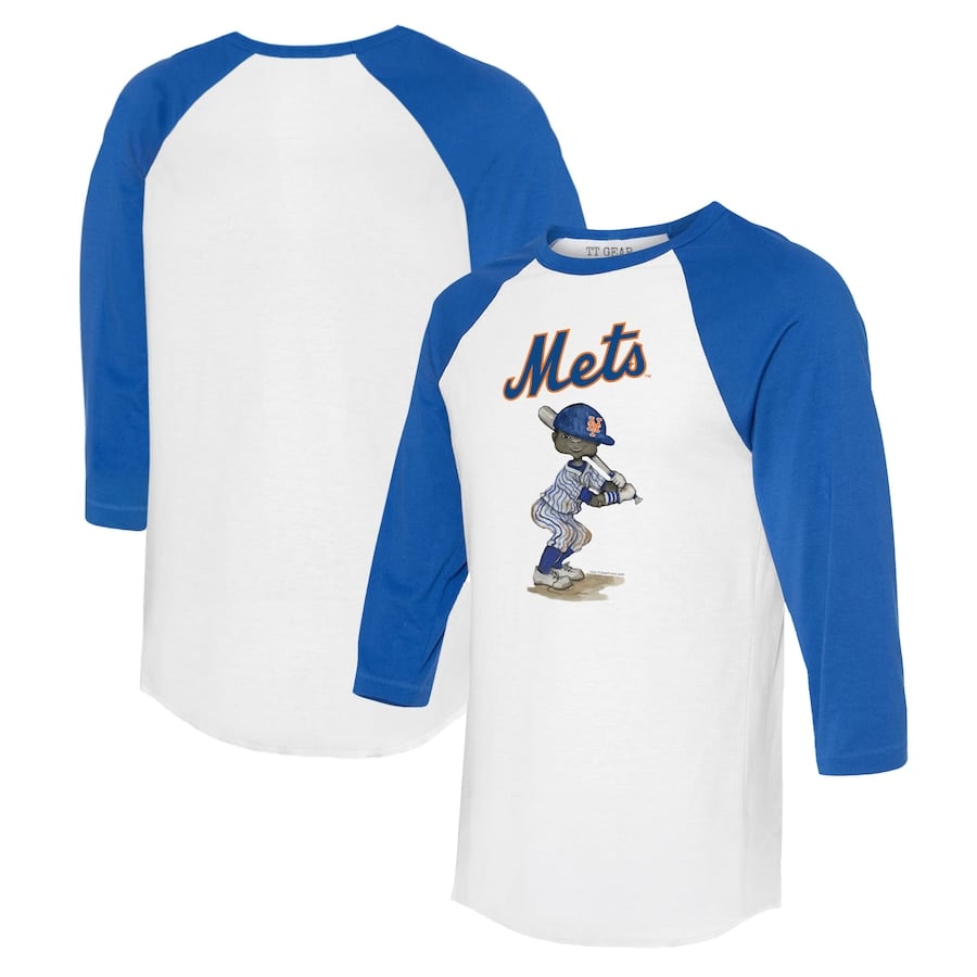 

Футболка с длинным рукавом Tiny Turnip New York Mets, белый