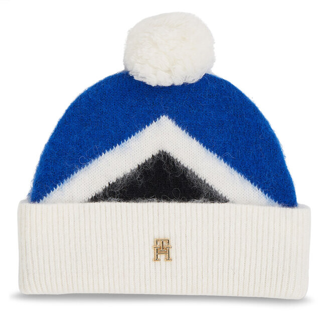 

Шапка Tommy Hilfiger ThEvening Pompom, синий