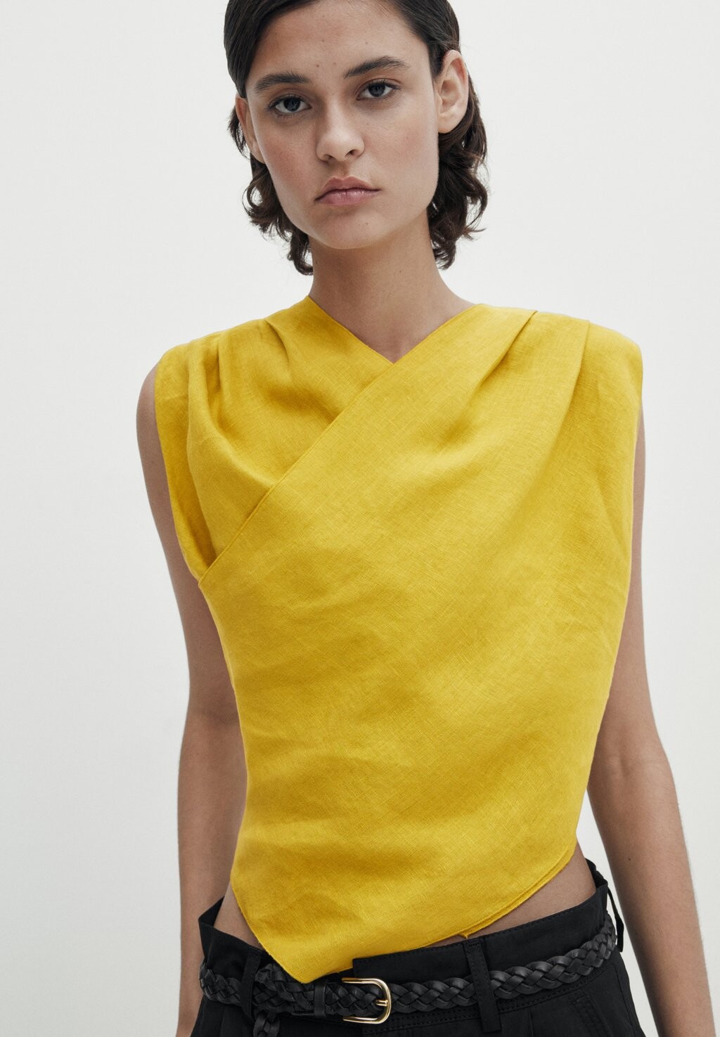 

Блуза Massimo Dutti, горчично-желтый