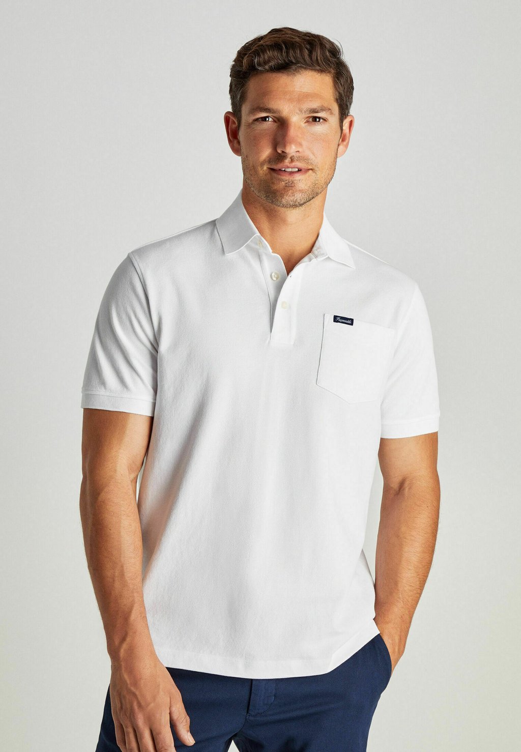 Рубашка-поло BASIC POCKET Façonnable, цвет white