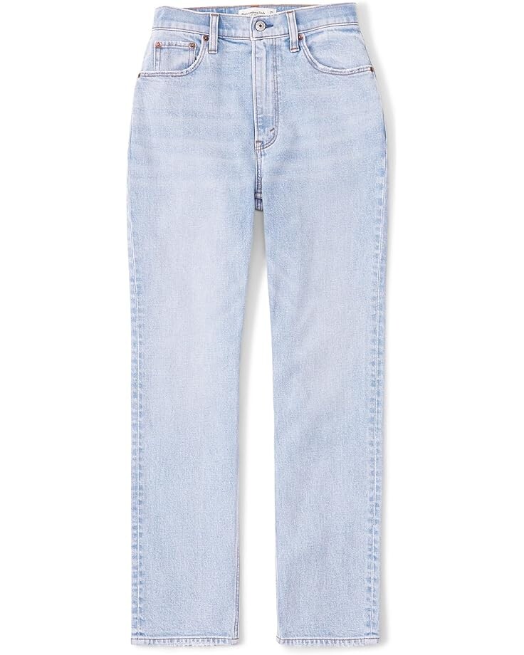 

Джинсы Abercrombie & Fitch Curve Love Ultra High Rise Ankle Straight Jean, цвет Light