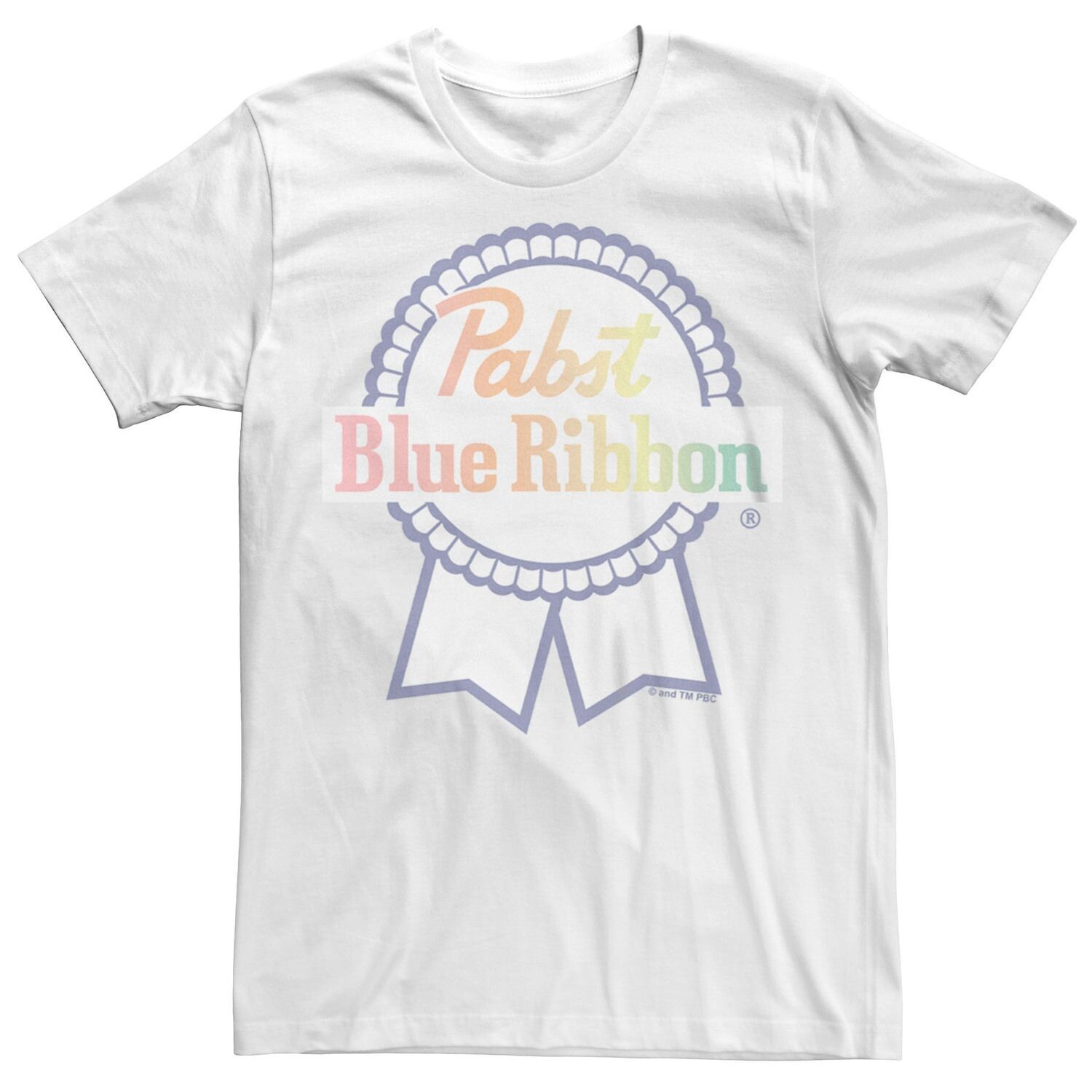 

Мужская футболка с простым логотипом Pabst Blue Ribbon Beer Licensed Character