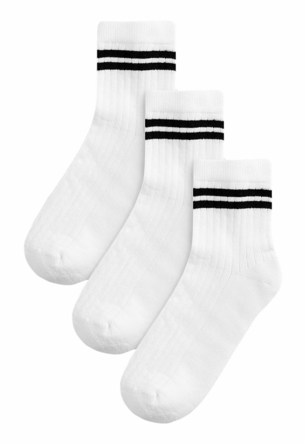 Носки Cushioned 3 Pack Next, цвет white black stripe носки rich cushioned footbed ankle 3 pack next цвет white black stripe