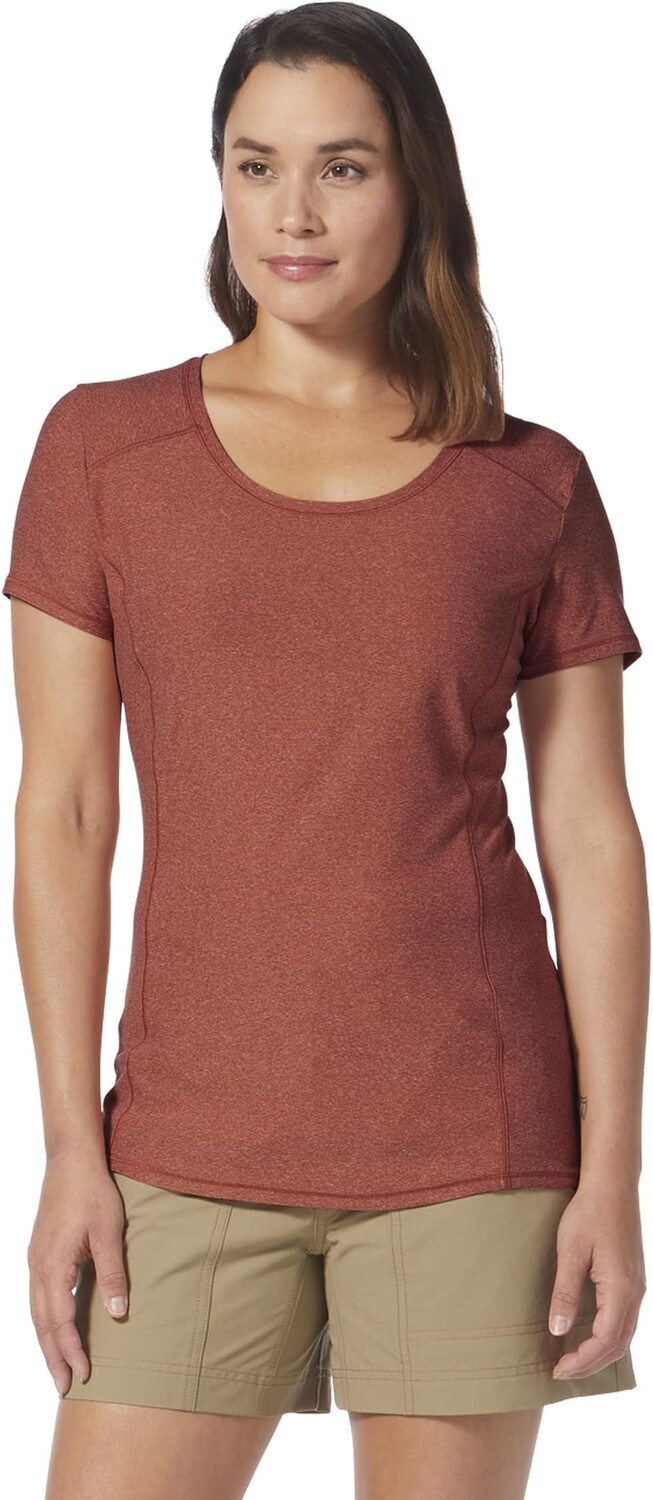 

Amp Lite с коротким рукавом Royal Robbins, цвет Baked Clay Heather