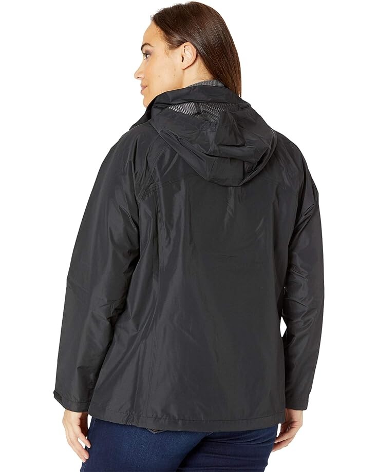

Куртка Eddie Bauer Plus Size Packable Rainfoil Jacket, черный