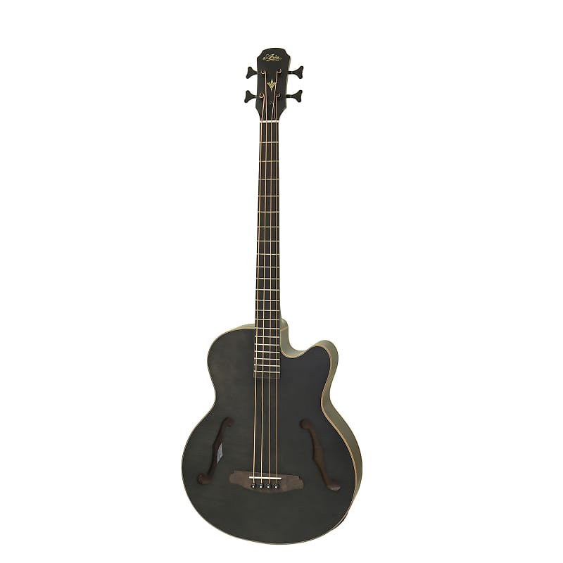 Басс гитара Aria FEB-F2M-STBK Flame Nato Top Nato Neck Medium Scale 4-String Acoustic Electric Bass Guitar w/Gig Bag