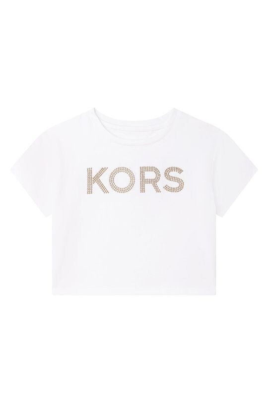 

Хлопковая футболка для детей Michael Kors, белый