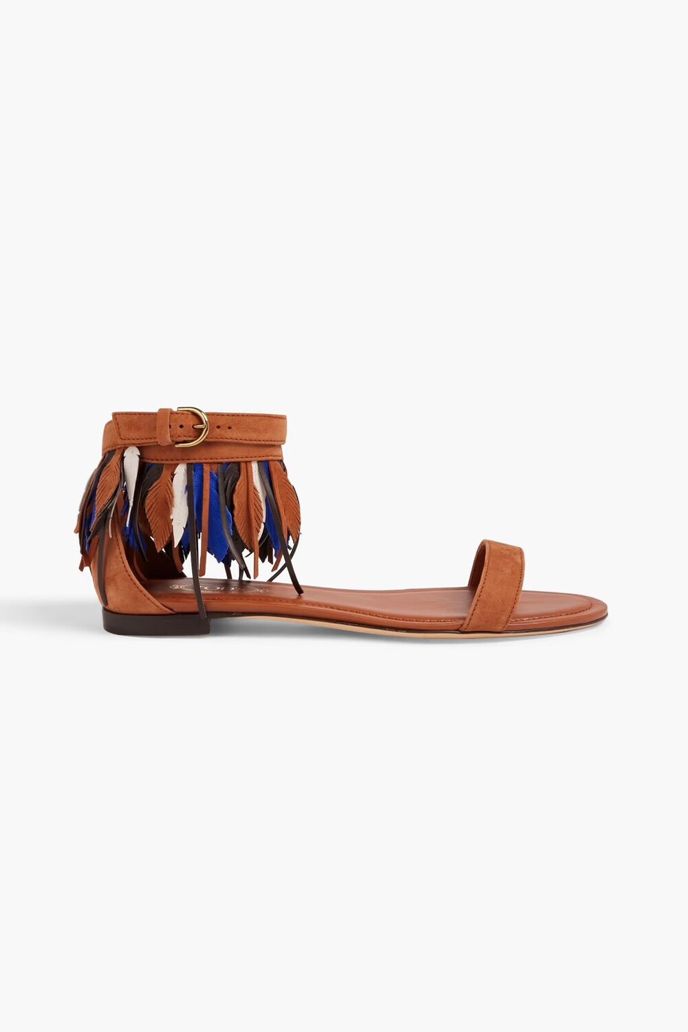 

Замшевые босоножки с бахромой Tod'S, цвет Tan