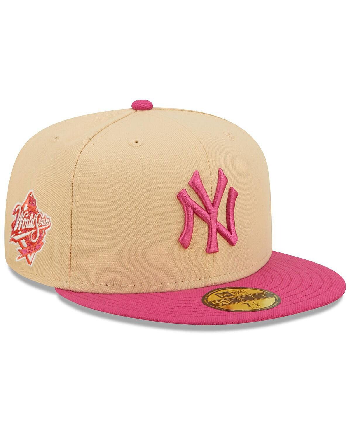 

Мужская оранжево-розовая облегающая шляпа New York Yankees 1999 World Series Mango Passion 59Fifty New Era