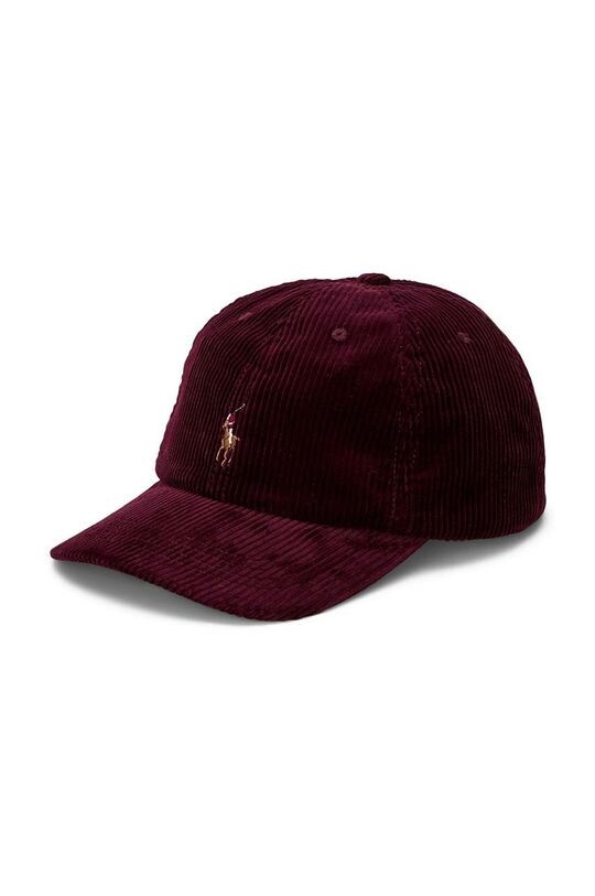 

Детская хлопковая бейсболка Polo Ralph Lauren, бордовый