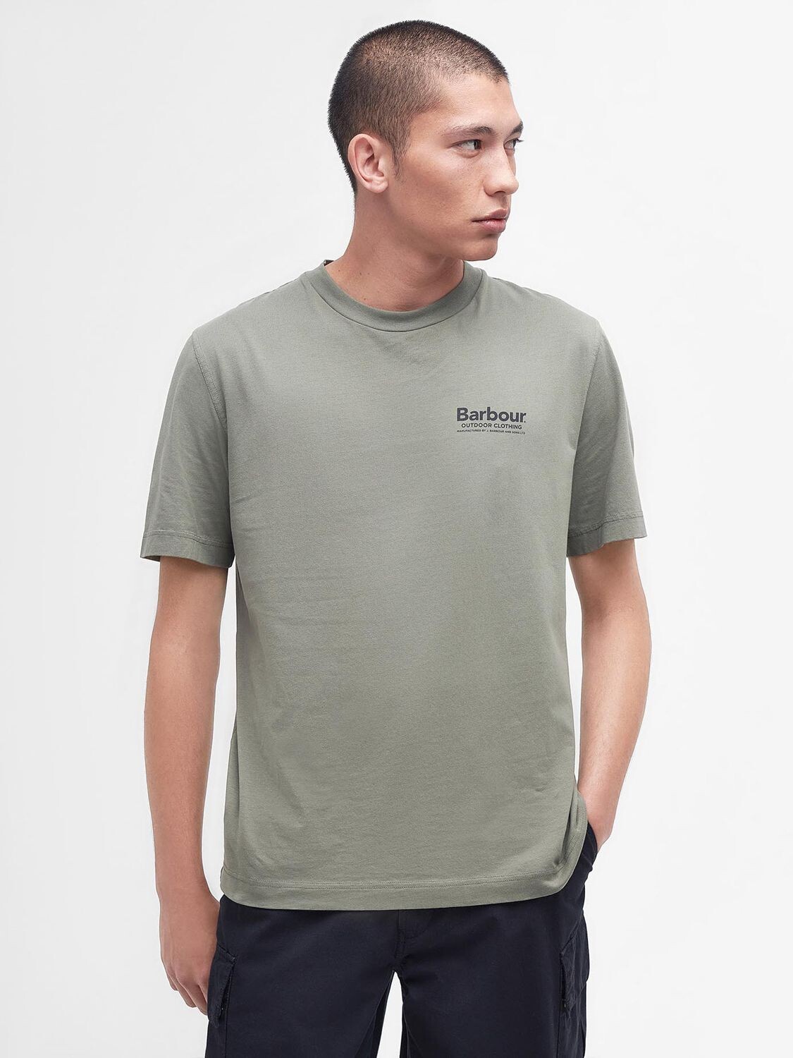 

Футболка Кэттерик Barbour, дасти оливковое, Зеленый
