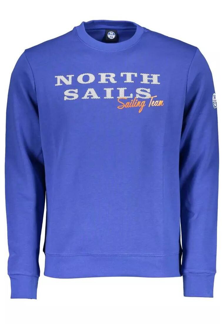 

Свитер he с хлопковым принтом-логотипом North Sails, синий