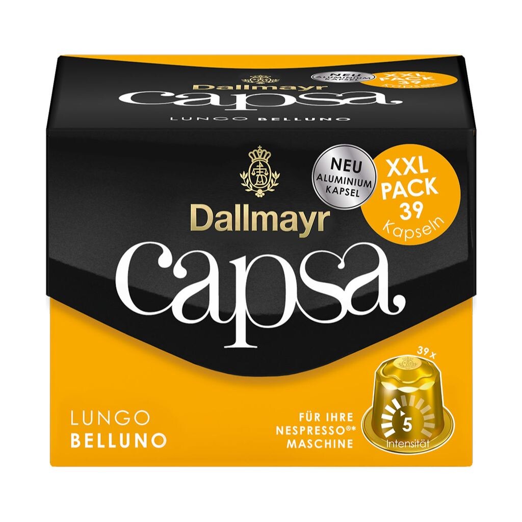 

Кофе в капсулах Dallmayr Capsa Lungo Belluno XXL, 39 капсул Mega-Paradies