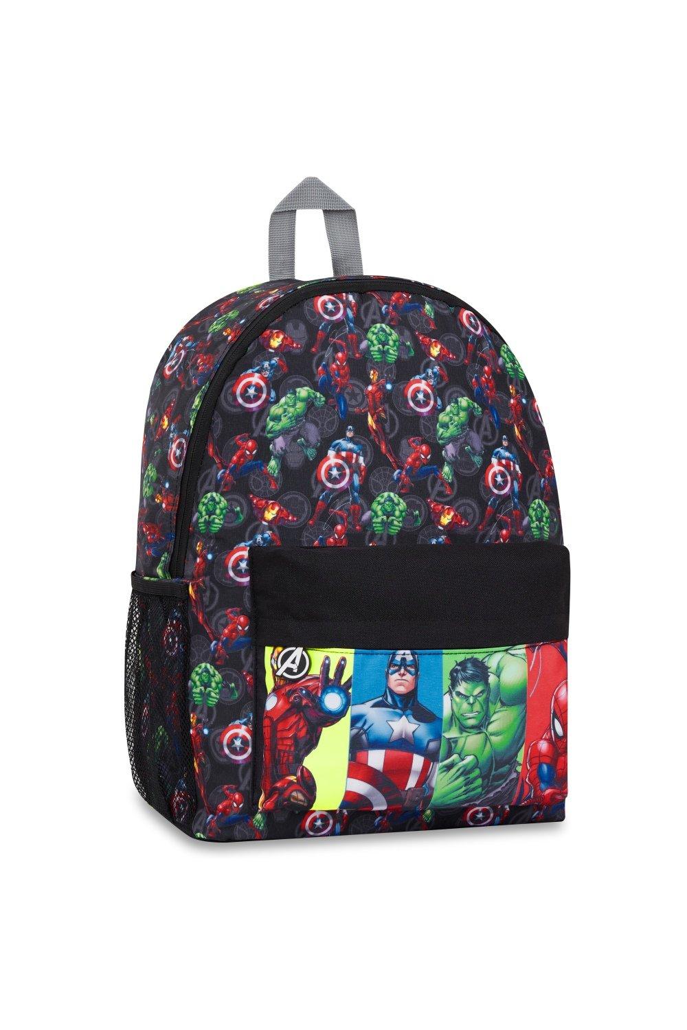 Рюкзак школы Мстителей Marvel, мультиколор детский рюкзак с вышивкой детский рюкзак плюшевый рюкзак с мягкой куклой маленьким медведем с именем на заказ для 1 6 девочек и мальчиков