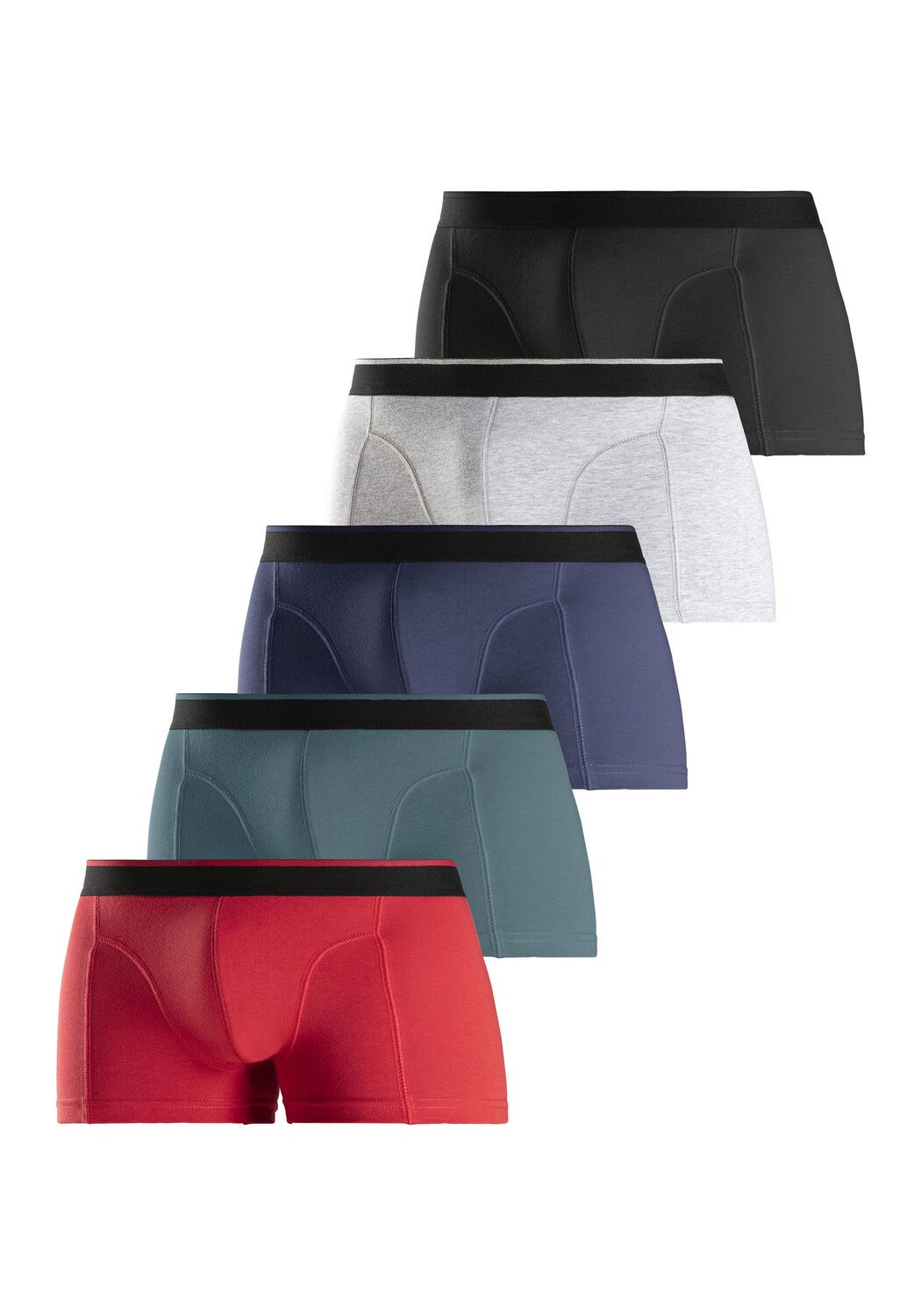 Боксеры AUTHENTIC LE JOGGER Boxer, цвет rot / grau-blau / grau-meliert / navy / schwarz трусики hali 3 pack ellesse цвет schwarz grau blau