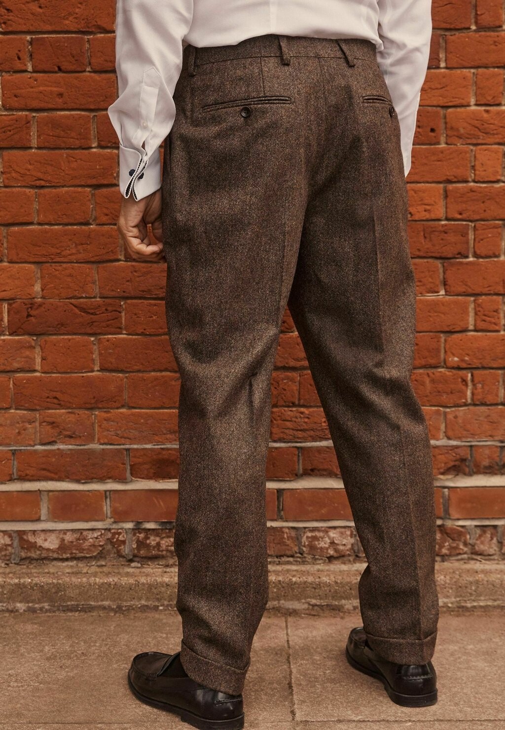 

Костюмные брюки SLIM FIT SIGNATURE BRITISH FABRIC Next, темно-коричневый