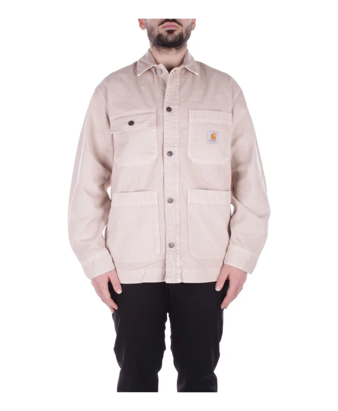 

Куртка с логотипом и четырьмя передними карманами Carhartt Wip, бежевый