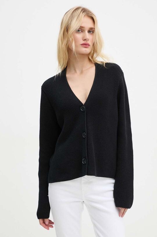 

Хлопковый кардиган Marc O'Polo, черный