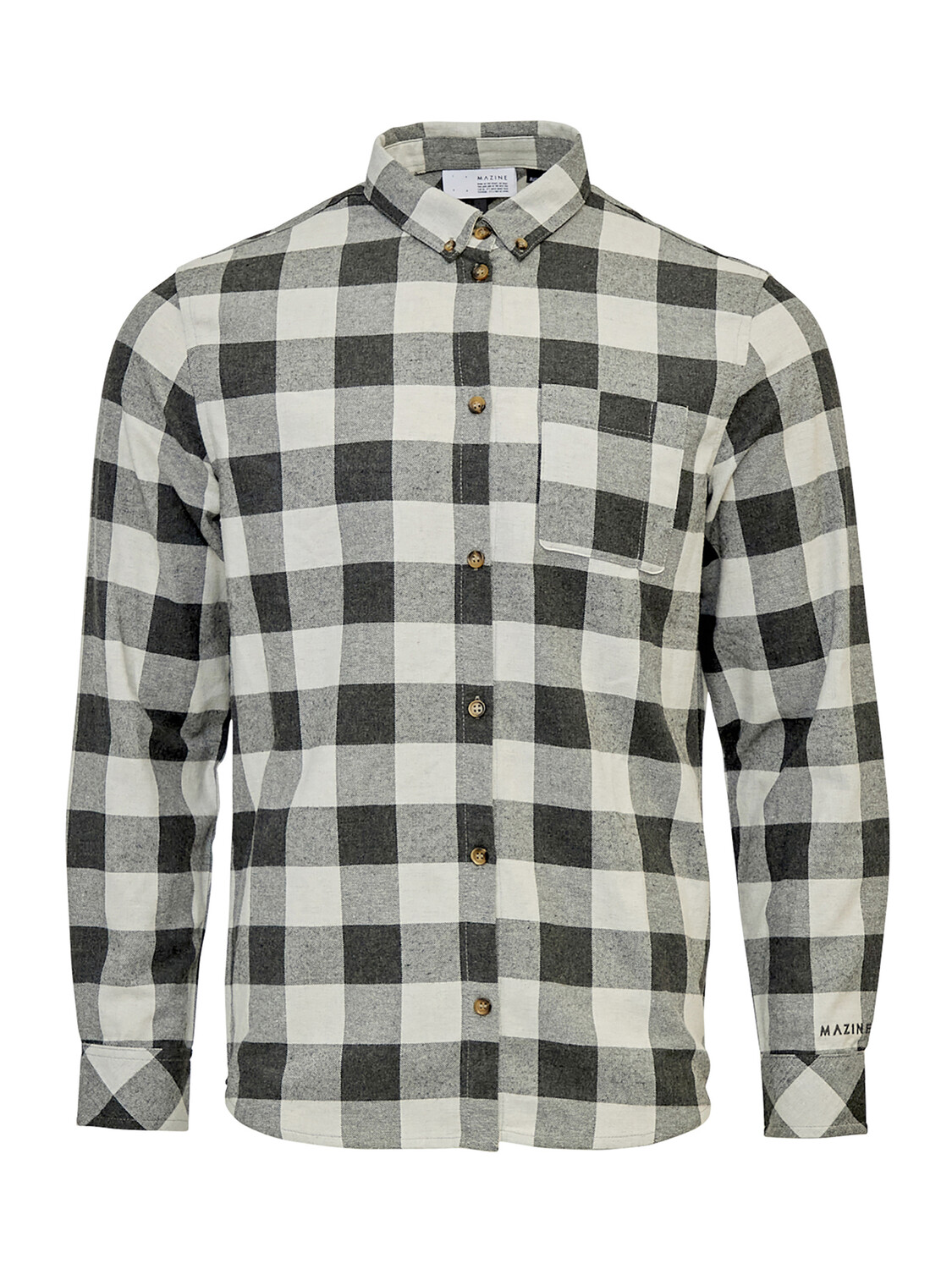 

Рубашка MAZINE Redcar Shirt, цвет offwhite/black mel.