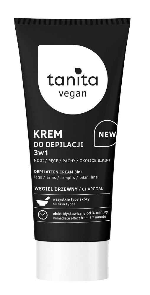 

Крем для депиляции Tanita Vege z Aktywnym Węglem Drzewnym, 150 мл