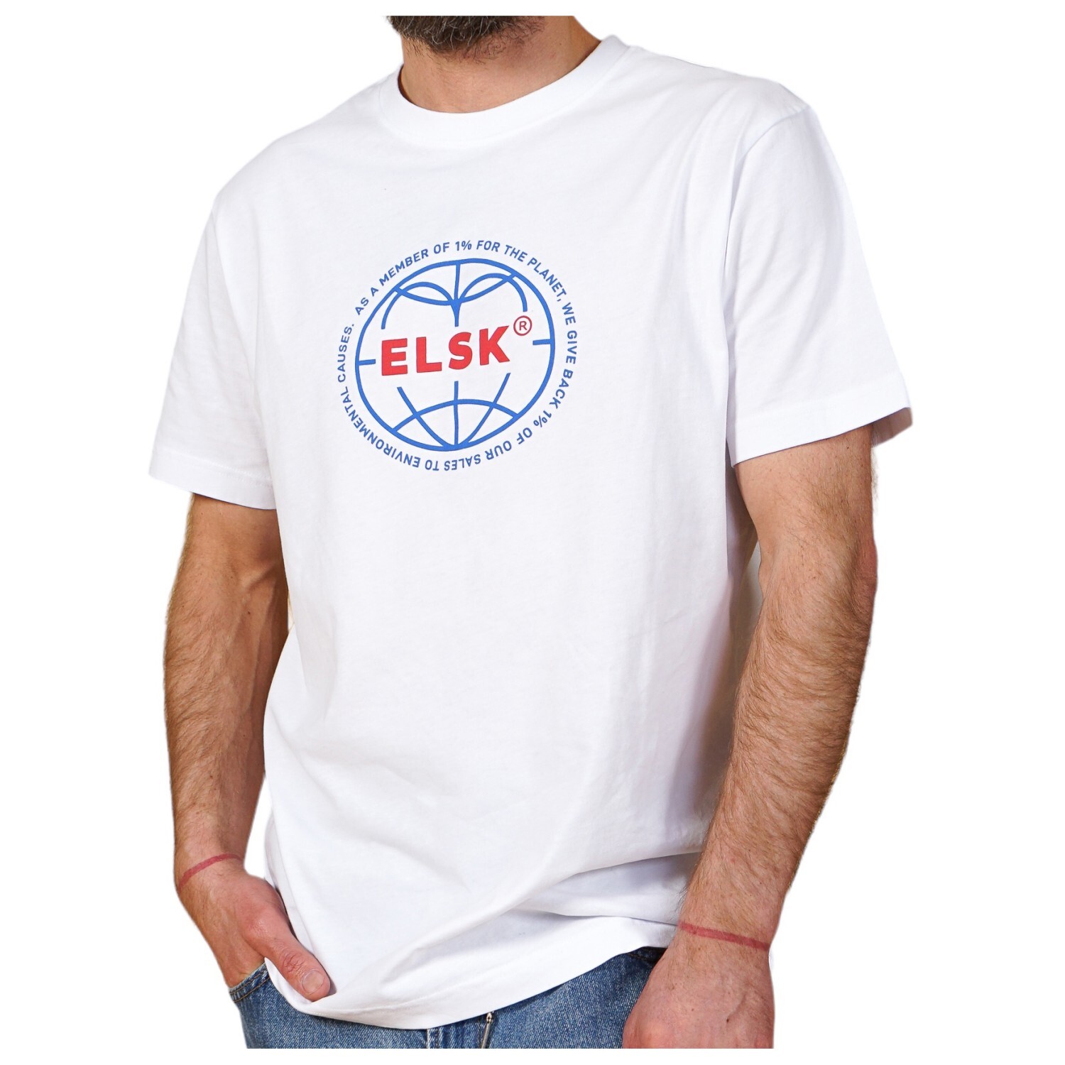

Футболка Elsk Statement Globe, цвет Optic White