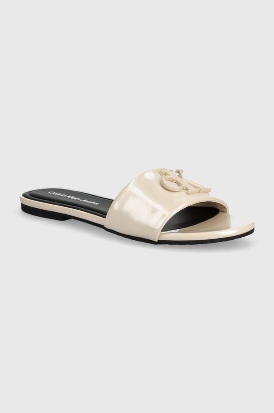 

Шлепанцы Flat Sandal Slide Mg Met Calvin Klein Jeans, бежевый