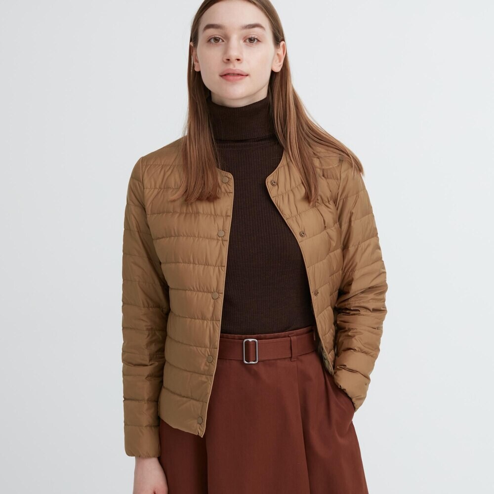 

Куртка Uniqlo пуховая легкая премиум-класса, коричневый