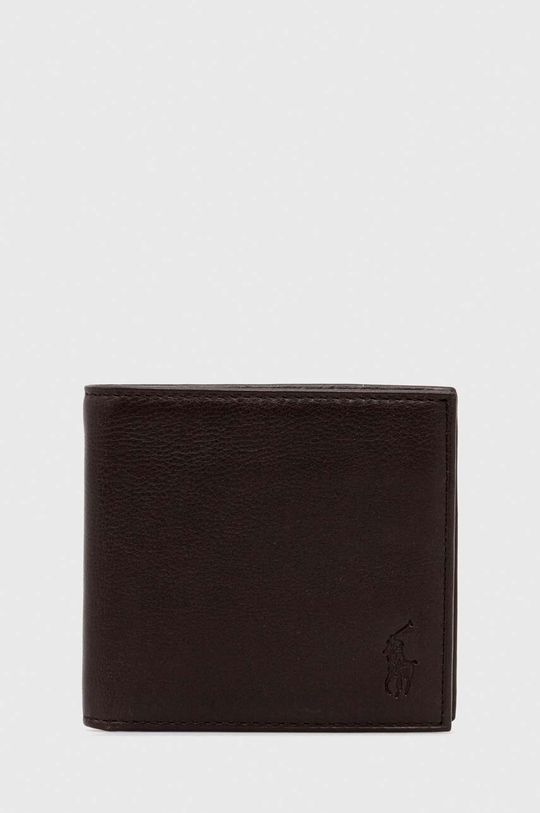 Кожаный кошелек Polo Ralph Lauren, коричневый