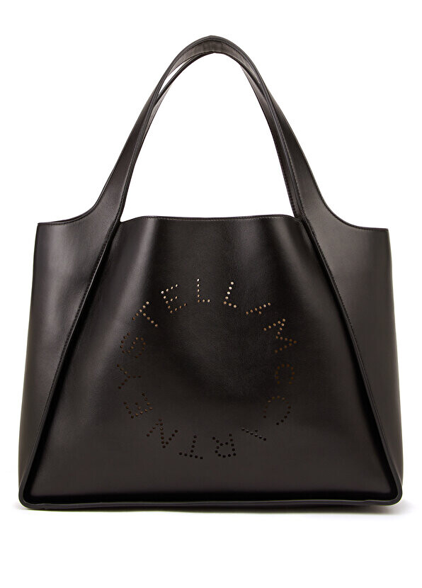 

Черная сумка для покупок с логотипом stella Stella McCartney