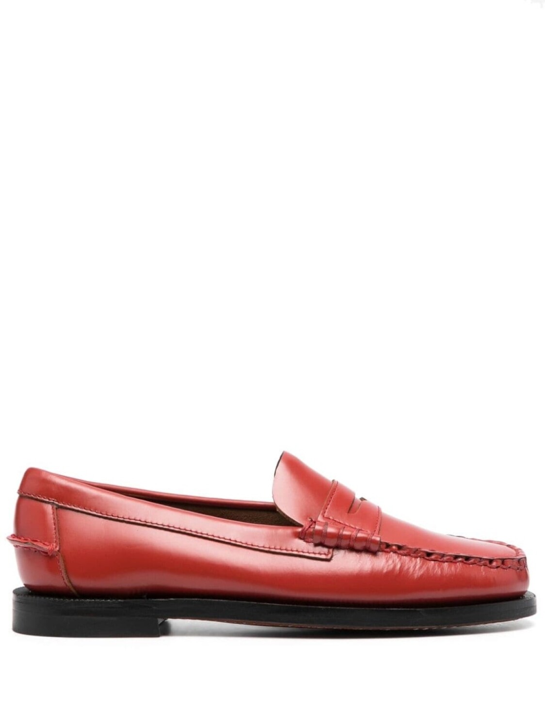 

Sebago лоферы с закругленным носком, красный