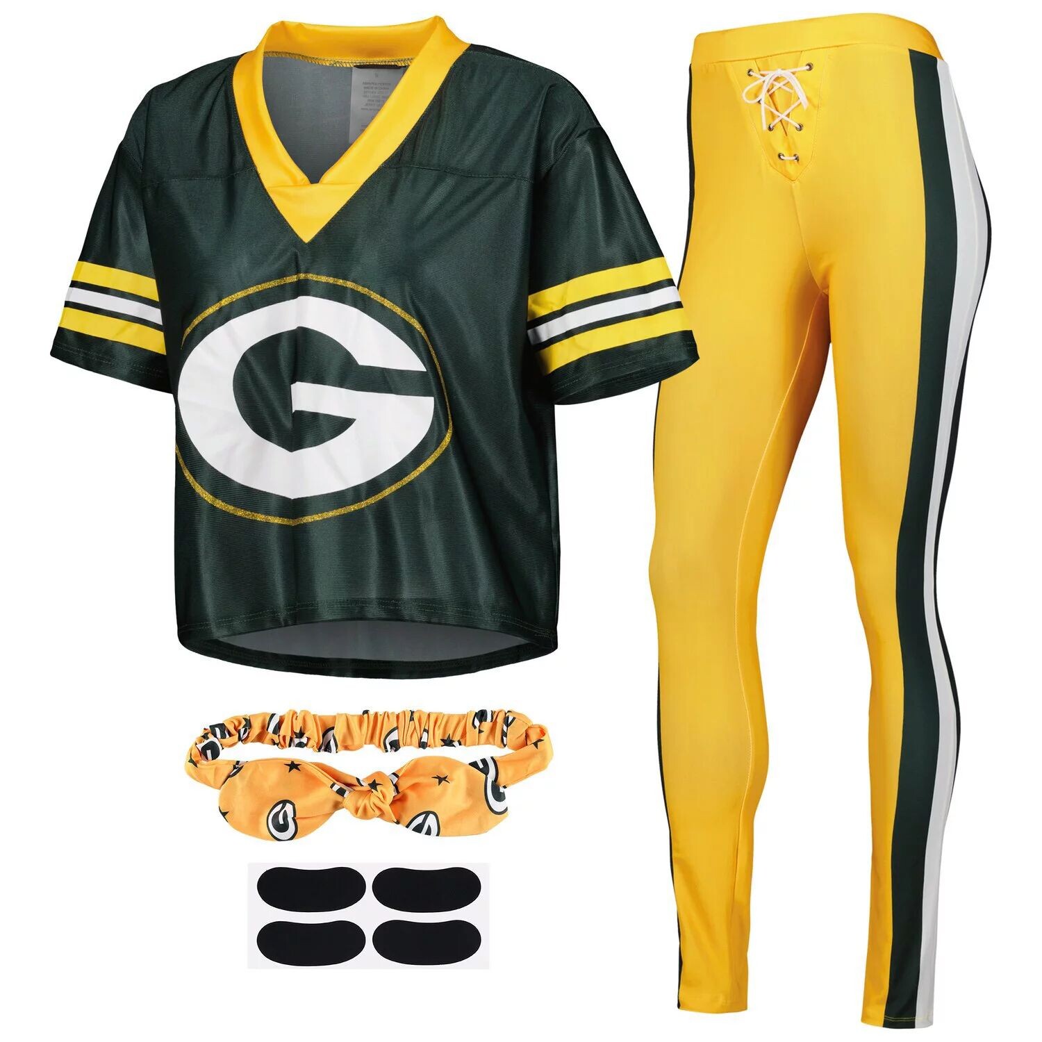 

Женский зеленый костюм для сна Green Bay Packers Game Day
