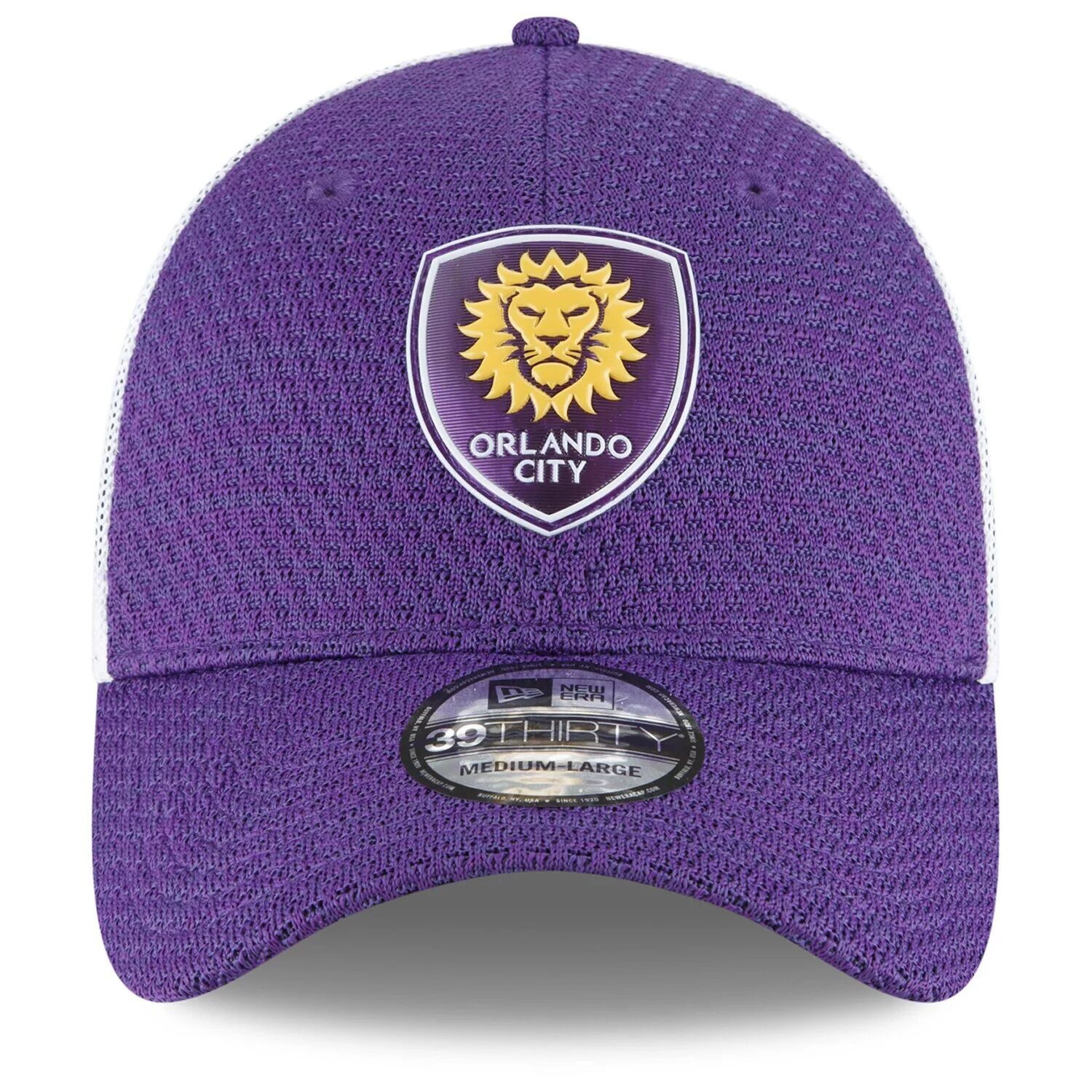 

Мужская гибкая кепка New Era Purple Orlando City SC Kick-Off 39THIRTY