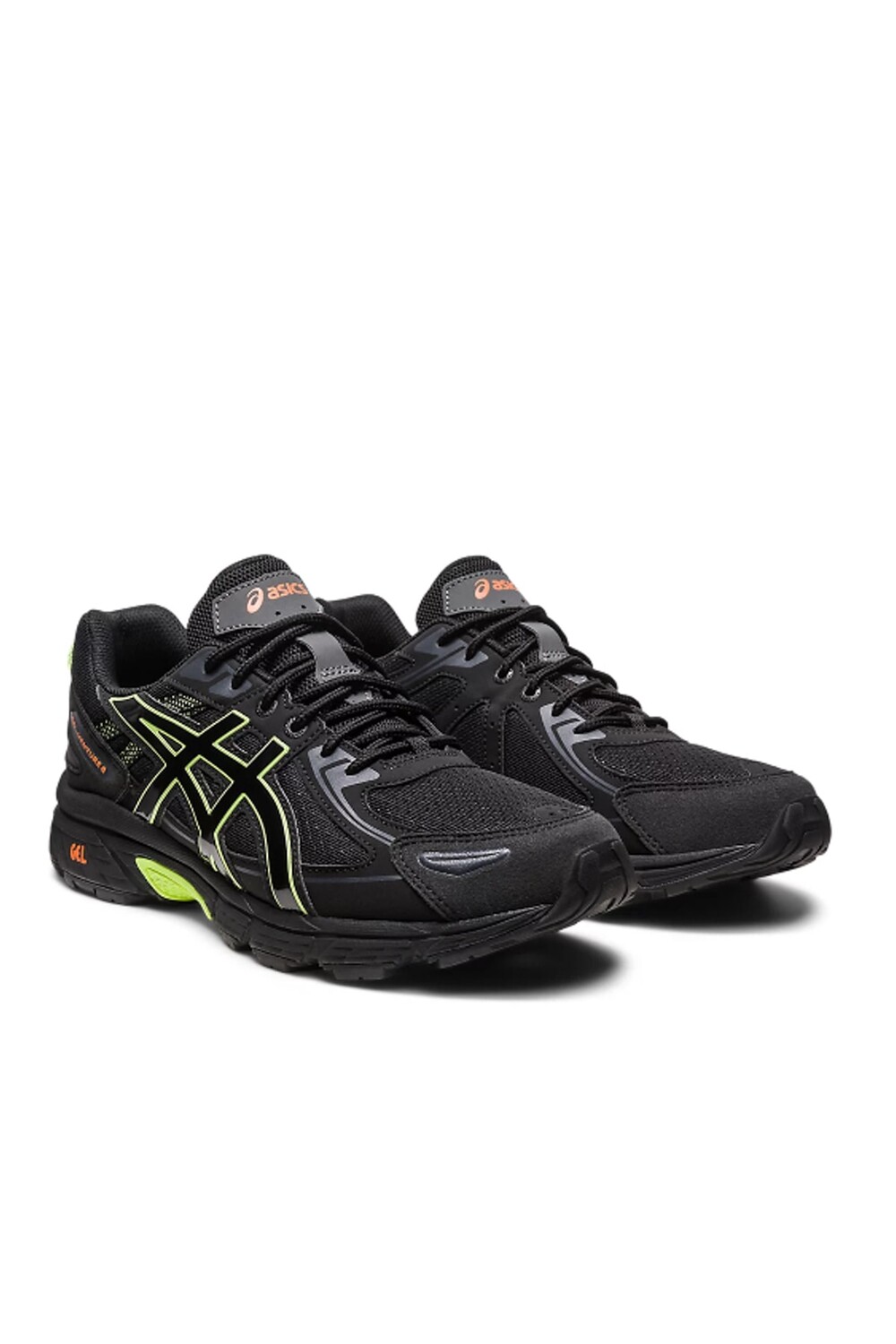 

Мужские кроссовки для бега и тренировок ЧЕРНЫЕ/ЛАЙМово-ЗЕЛЕНЫЕ Asics, черный